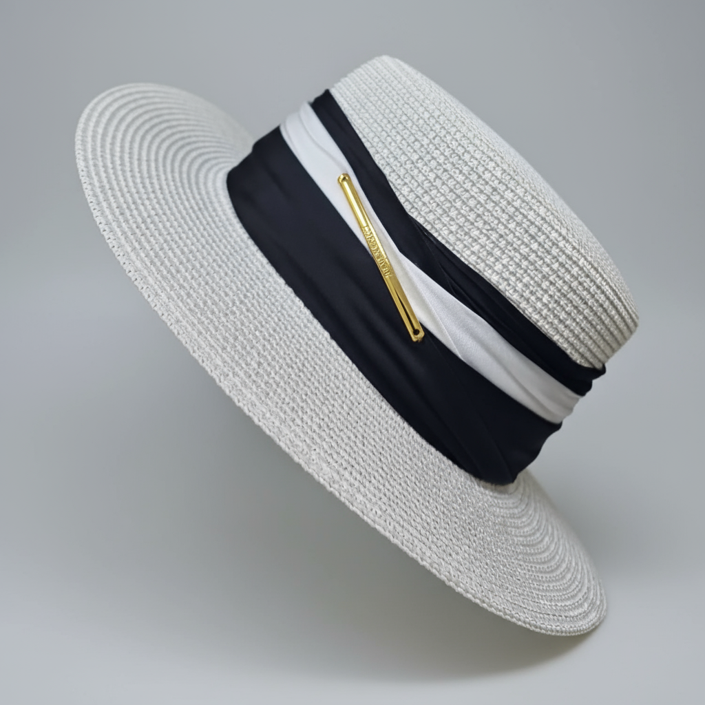 The "Sunseeker" Boater Straw Hat