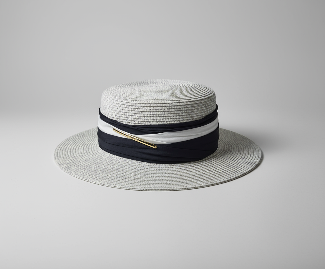The "Sunseeker" Boater Straw Hat