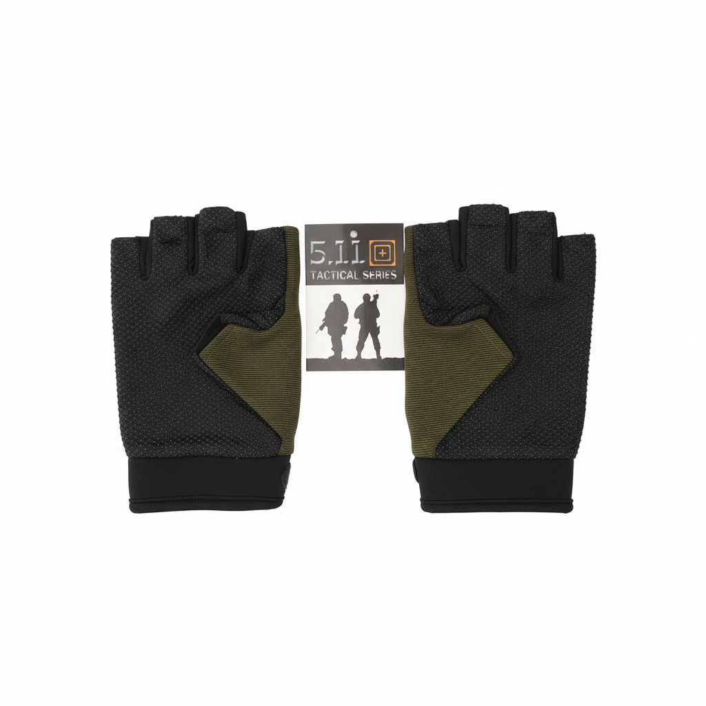 5.11 tactical gloves - palm and back view with branding