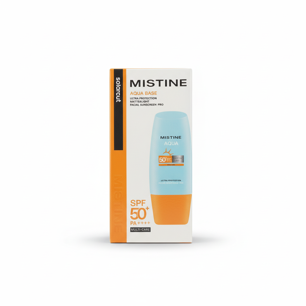 Mistine Aqua Base SPF 50+ Sunscreen - Front View