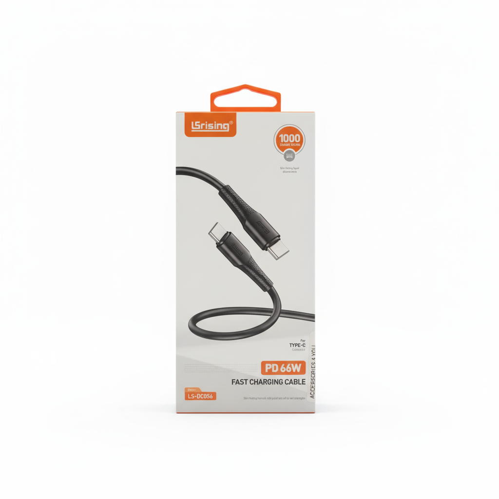 LSring PD 66W Fast Charging Cable - Front Package