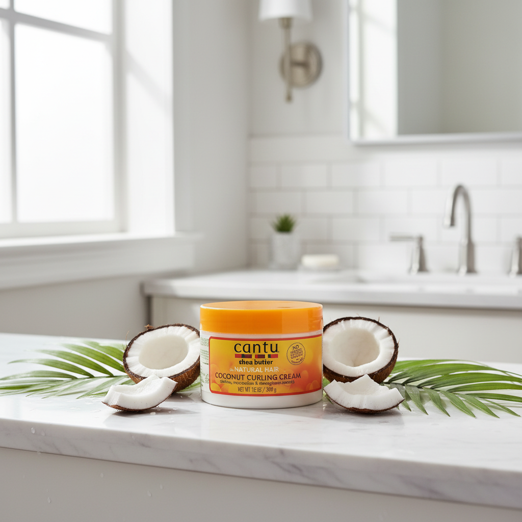 Cantu Curling Cream - Lifestyle with Coconut