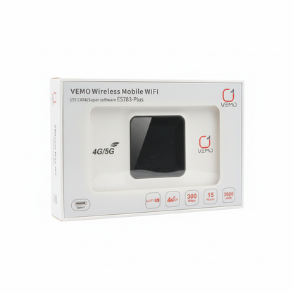 VEMO Mobile WiFi Router - Package Angle View