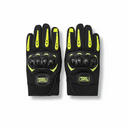 Professional packshot of motorcycle gloves