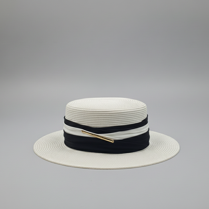 The "Sunseeker" Boater Straw Hat