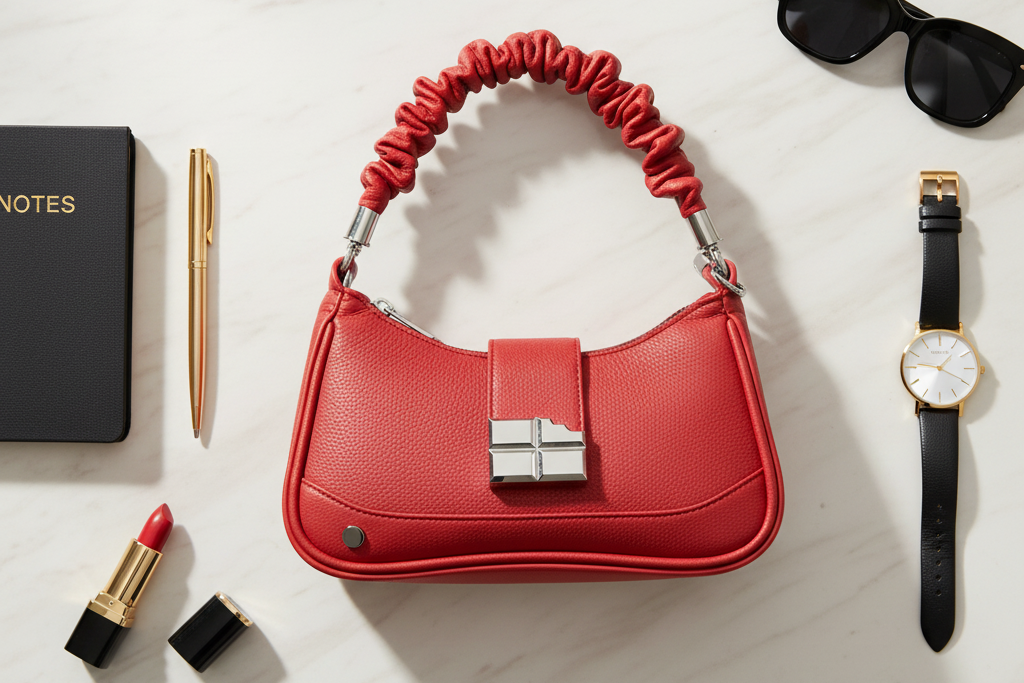 Ruby Ruched Multi-Bag - Flat Lay