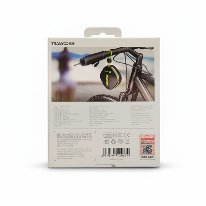 Speaker on bike packshot